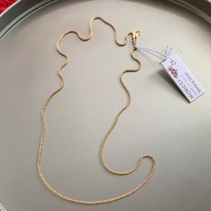 Danecraft necklace 24 Karat Gold Plated Over 925 Sterling Silver 14”